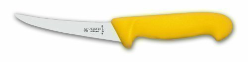 Scorniciatrici Coltello Coltello Disossatore Giallo 13 cm lunghezza lama ricurva e forte – forte/rigida – Coltello Professionale