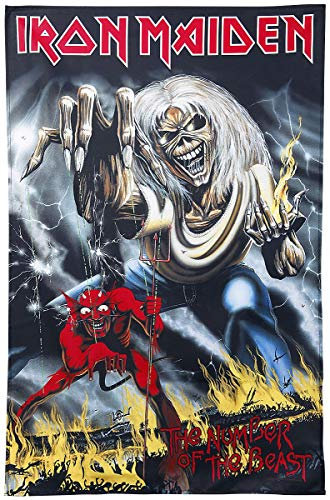 Iron Maiden Number of The Beast Póster de Tela Multicolor