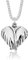 DTPsilver - Collier/Chaîne avec Médaillon/Pendentif avec PETIT Porte Photo en Argent Fin 925 en Forme d' Ailes d'Ange