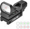 ESSLNB Red Dot Visier Scope Sight Leuchtpunktvisier für 20mm/22mm Schiene mit Montage Schutz und Tactical 4 Reticles (Schwarz)