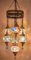 DEMMEX Lustre en mosaïque marocaine turque - Fait à la main - Suspension et luminaire avec globes personnalisables - Éclairage artisanal bohème pour salon et chambre à coucher