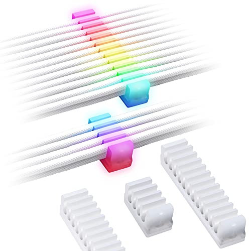 EZDIY-FAB Combinazione Cavi RGB - 2X Combi a LED RGB a 24 e 6 Pin a 8 Pin per Gestione Cavi con Controllo RF