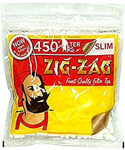 ORIGINAL ZIG ZAG FILTERS TIPS PACKS (SLIM FILTERS - 450 TIPS PACK, 10)
