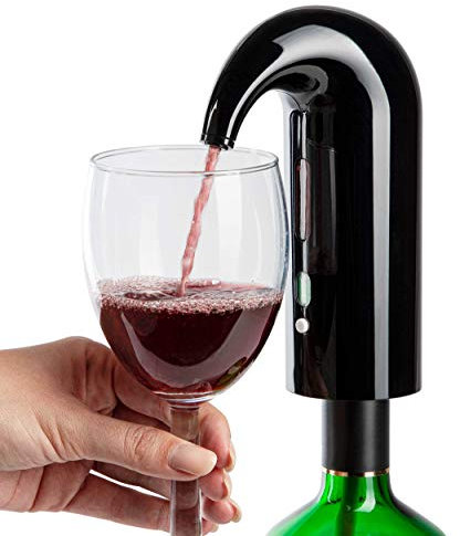 ONVAYA® Aeratore elettrico per vino e decanter per vino | Nero | Decanter per vino | Dispenser per vino | Quick Decanter | Decanter automatico per vino | Decanter per vino | Decanter per vino