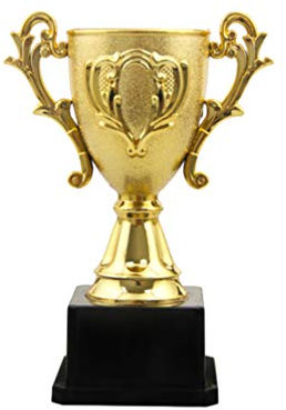 BESPORTBLE Party Spielzeug Anzüge Für Kinder Trophäen Pokale mit Basis Belohnungsbecher Sportwettkämpfe Spielzeug Geschenk für Schulkindergarten Kindergeburtstag 14.3cm(Golden) Wohnkultur