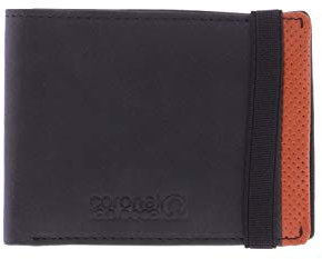 Coronel Tapiocca Cartera Aitor Negra para Hombre/Adolescente con Compartimento para Billetes, Bolsillo, Ranuras para Tarjetas y departamentos Interiores, Negro