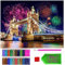 ARTULIO Diamond Painting Set London Bridge – 5D Diamant Painting Bilder 30x40 cm mit Diamond Painting Zubehör für Kinder und Erwachsene - Crystal Art - Wand Deko