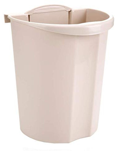 Mülleimer über dem Schrank, Korb, Papierkörbe, multifunktional, zum Aufhängen, Mülleimer, Mülleimer (Beige)