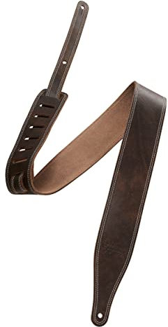 Epiphone Premium Gitarrengurt aus Leder, Braun