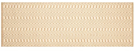 Teppich, 60 x 180 cm, natürliche weiße Jute-Baumwolle, für Wohnzimmer, Schlafzimmer, RagRug, wendbar, Bauernhaus, dekorativer Teppich, Innenbereich, Läufer für Flur, Eingangsbereich, 61 x 183 cm