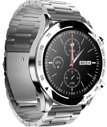 HiFuture FutureGo Pro Smartwatch Uomo: Acciaio 1.32 inossidabile Orologio Fitness con Contapassi Cardiofrequenzimetro, 24 Modalit Sportivo, Impermeabile 3ATM per Android e iOS