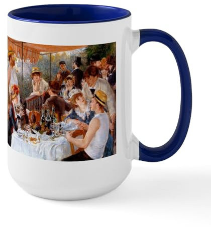 CafePress Luncheon of The Boating Party Large Mug 15 oz (444 ml) Ceramic Coffee Mug