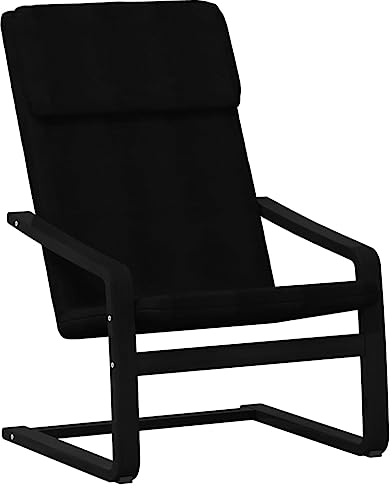 vidaXL Relaxsessel Polstersessel Polsterstuhl Relaxstuhl Sessel Stuhl Loungesessel Wohnzimmersessel Ruhesessel Fernsehsessel Schwarz Stoff
