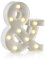 Auraglow LED Alphabet Letter & Number Light Sign Decorations, Lamp for Home Birthday Party Event, Night Lights, Battery Powered Letters And Numbers With Four Hour Timer (&)