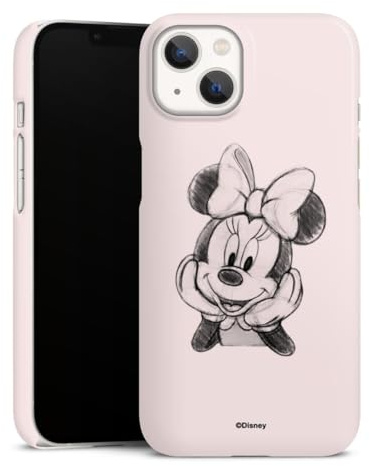Premium Case kompatibel mit Apple iPhone 13 Smartphone Handyhülle Schutzhülle glänzend Minnie Mouse Offizielles Lizenzprodukt Disney