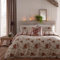 Dreams & Drapes Hochlandkuh-Bettbezug – King-Size-Bettwäsche (230 x 220 cm) – weiche 100% gebürstete Baumwolle – rot Karierte Bettwäsche mit Kühen – Hochlandkuh-Bettwäsche in Rot Terrakotta –