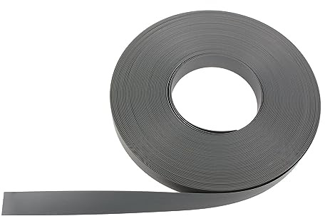 wamovo 1m Abdeckband 23mm Füllerprofil Kunststoff grau Fensterband für Wohnmobilfenster