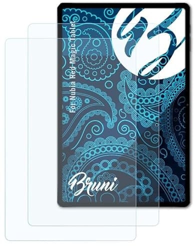 Bruni Schutzfolie kompatibel mit Nubia Red Magic Tablet Folie, glasklare Displayschutzfolie (2X)