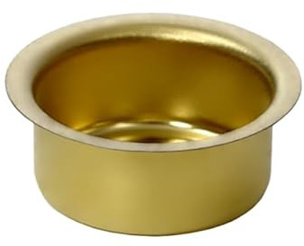Kerzenhalter Messing 10-22mm - Tüllen und Tropfenfänger Messing - einzeln oder als Set für 10mm, 12mm, 14mm, 17mm, 20mm und 22mm Kerzen, Größe:14mm Tülle Pyramidenkerzen, Anzahl:25 Stück