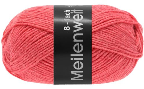 LANA GROSSA Meilenweit 8-fach 150 | 8-faches Sockengarn, waschmaschinenfest | Handstrickgarn 80% Schurwolle & 20% Polyamid | 150g Wolle zum Stricken & Häkeln | 315m Garn FB9665