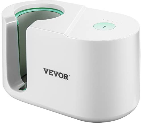 VEVOR Presse à tasses 280 W, Presse automatique à tasses 11-15 onces, blanche, presse à sublimation en ABS, silicone et téflon, presse de transfert DIY max. 200 °C, plage de temps 0-100 s, 2,6 kg