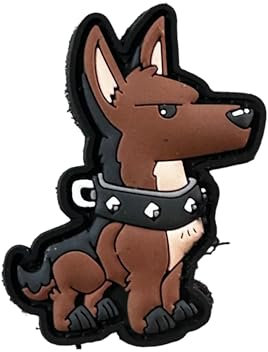 Dog - German Shepherd Schäferhund Herdenhund Morale Patch mit Hakenklett
