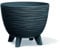 Prosperplast Furu Blumentopf, Schale mit Füßen, Pflanzschale, UV-strahlenbeständig (Anthrazit, ⌀ 290mm)