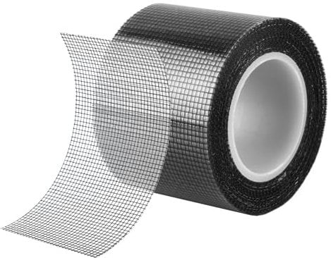 Nastro Adesivo di Riparazione per Zanzariere 50 mm x 5 m, Fibra di Vetro Nastro Ripara Zanzariere forte autoadesivo in fibra di vetro, per finestre e zanzariera