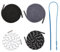 ZBHDEYG Lot de 4 cordons de serrage, 1 enfile-aiguille, cordons élastiques de pantalon, cordons de veste et de chapeau, ceinture de pantalon, bandeau en plastique, convient pour les pantalons de sport