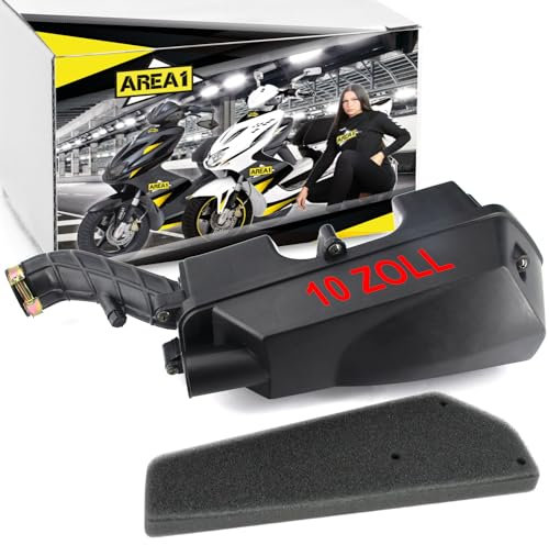 Area1 Ersatz Luftfilter/-kasten GY6 50ccm China 4T 10 Zoll kompatibel mit Puma Beeline Benero GT Union Jaijue IVA Motowell Mawi Longija