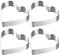 Westmark Stampi per Tartellette, 4 Pezzi – Forme perfette per tartellette e quiche – Risultato di cottura uniforme grazie alla perforazione - Argento, Forma a Cuore, Ø 8 cm, Cuore, Ø 8 cm, 4 pezzi