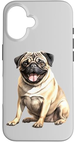 Mops Hund x süßer Mops Hülle für iPhone 16