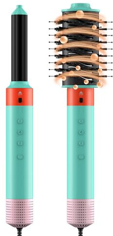Jitesy 6-in-1 Heißluftbürste, Negativ-Ionen & 3 Temperaturstufen & 110.000 U/Min – Professioneller Multistyler für Locken, Glätten & Volumen, Haarschutz ohne Schäden für alle Haartypen