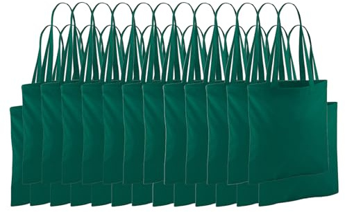 NGWorld Pack of Eco-Friendly Cotton Tote Bags - Reusable Shopping Bags with Long 67cm Handles, Ideal for Decorating, Printing & Everyday Use Capacity: 10L - 38x42cm