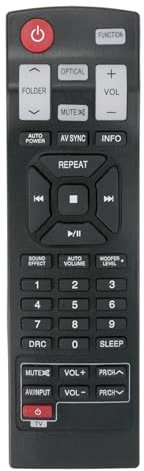 VINABTY AKB73575431 AKB73575422 Replacement Remote Control Compatible with LG Soundbar NB3531A NB4530B NB5540A NB5541 NB5540D NB4540 NB4540D NB4542 NB3520A NB2430A LAP440 NB5540 NB3530A NB3531A