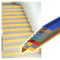 Stair Nosing 8 Pcs L Shape Vinyl Rubber Stair Nosing, Bulls Nose Stair Treads for Wooden Steps/laminate Flooring/ceramic Tile Staircase, Anti-slip Self Adhesive Stair Nose Molding(Gray C,Pack of 8 L 5
