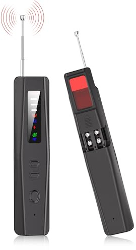 YNAK Wanzen Detektor, 2025 aufgerüsteter Kamera detektor, 5in1-Modus Hidden Camera Detector, Tracker Finder rf detektor für Reisen/Hotel - Schwarz
