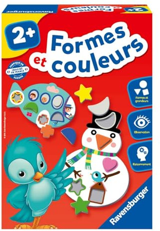Ravensburger - Lernspiel - Formen und Farben - Assoziationsspiel - Entwicklung der Beobachtungs- und motorischen Fähigkeiten - Ab 2 Jahren - Gemischt - 24743