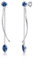 PHNIBIRD Saphir Ohrringe aus 925 Sterling Silber Blau Ohrringe Hängend Elegante Damen Schmuck Geschenk für Frauen Freundin Mama Mädchen