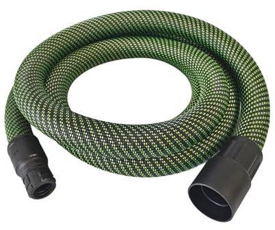 Tuyau D'aspiration De Poussière Antistatique Vert De 3,5 M, Compatible Avec Festool, For Meulage À Sec (spécial Meulage Électrique), Raccord Télescopique