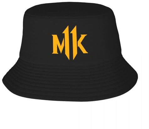 Unisex Custom Mortal Kombat MK Print Bucket Hat für Männer Frauen Print Kampfspiel Sub Zero Scorpion Sommer Reise Strand Camping Cap Festival Geschenke