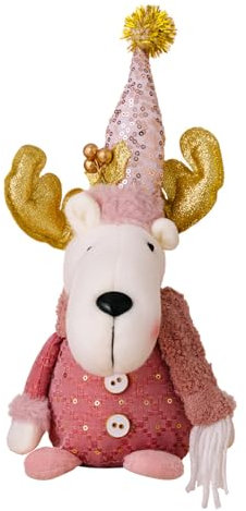 Asukohu Figura grande de muñeco de nieve para decoración de árbol, decoración de escritorio, decoración de Navidad para el hogar y la ventana, figura de Navidad