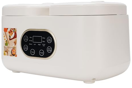 Xiuganpo Double Slow Cooker, Doppia Funzione Server a Buffet a Cottura a Cottura Lento Pop -up -up close per la Festa (Spina europea 220V)