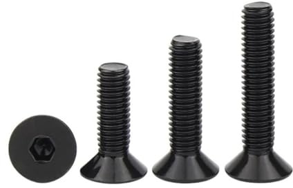 WKAIYUAN Vite a testa svasata con esagono incassato nera M10 Bulloni DIN7991 Acciaio inossidabile(100mm)
