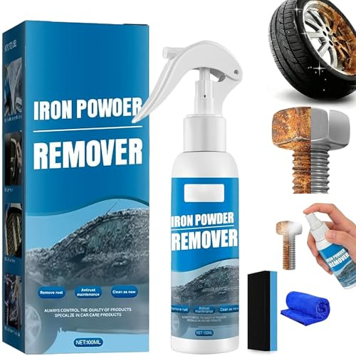 Multi-Functional Quick-Acting Rust Removal Spray, Portable Rust Remover Spray for Metal, Iron Powder Remover Sprays, Fast-Acting Formula & Easy Application, for Cars Metal Surfaces (100ml*1pc)