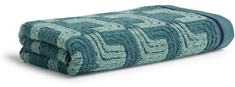 Möve Geometric Shapes Texture Duschtuch 67 x 140 cm aus 100% Baumwolle, Cactus