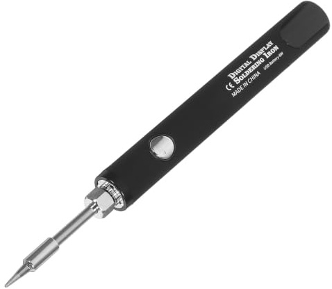 Yardwe 1juego Soldador Recargable con Pantalla LED Digital Voltaje Ajustable Portátil y Ligero para Reparaciones Electrónicas Soldadura de Circuitos y Proyectos DIY Herramienta USB Fácil