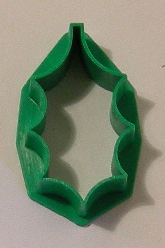 Cookie cutter Holly Leaf plastic 2.5cm guaranteed quality