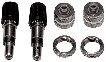 Weldtite - Kit de válvulas Dunlop para Bicicleta (2 Unidades) Negro Negro Talla:No se Aplica