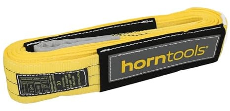 horntools Seilwindenzubehör, Bergegurt gelb, 21 Tonnen Bruchlast, 3 Tonnen Arbeitslast (6 Meter)